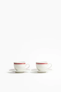 2-Pack Espresso Cup and Saucer