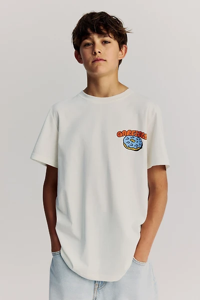 T-shirt en coton avec motif imprimé