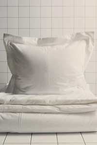 Cotton Percale Twin Duvet Cover Set