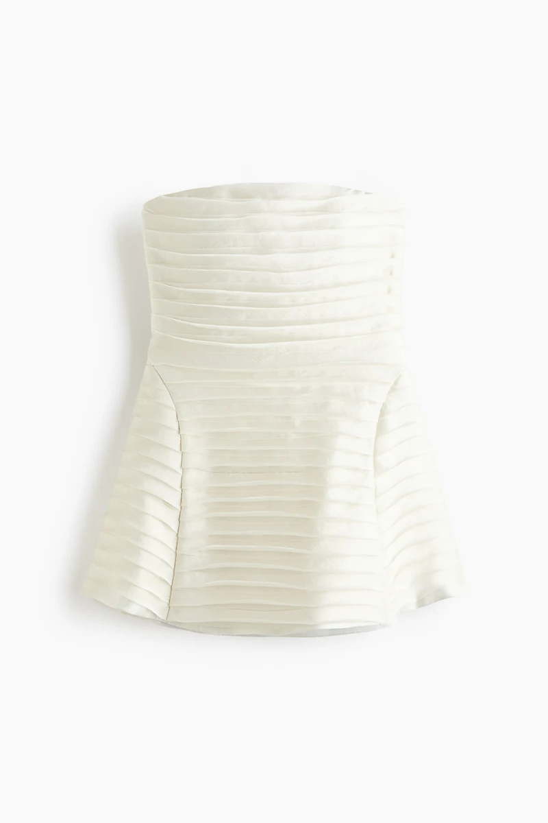 Ruffle-Trimmed Bandeau Dress