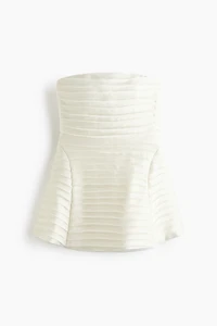 Ruffle-Trimmed Bandeau Dress