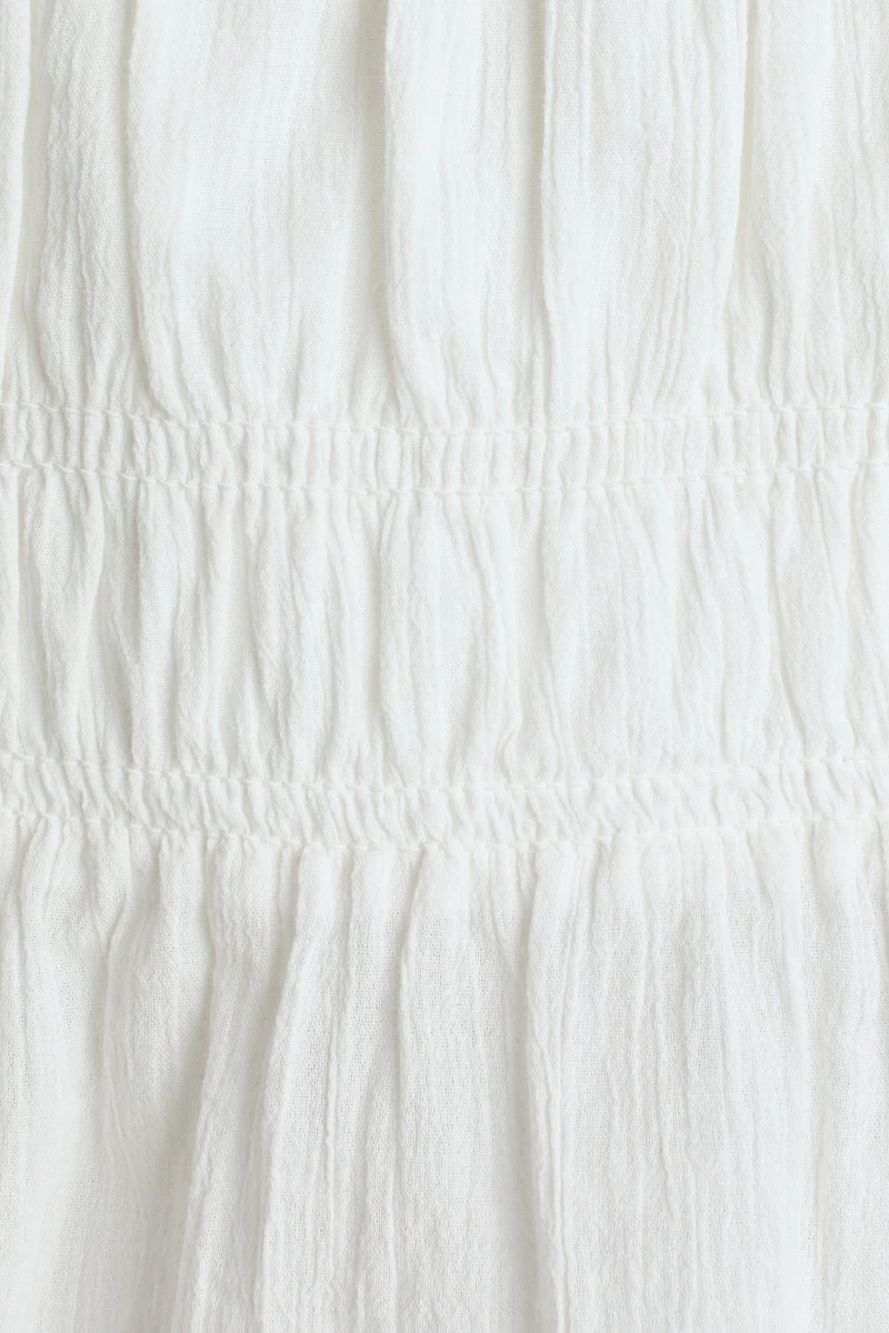 Haut en coton froissé