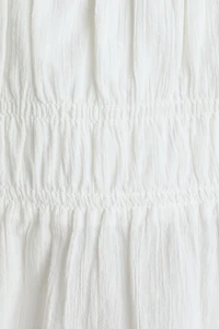 Haut en coton froissé