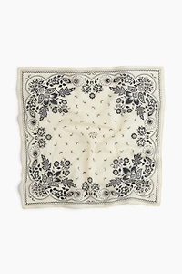 Patterned Cotton Scarf