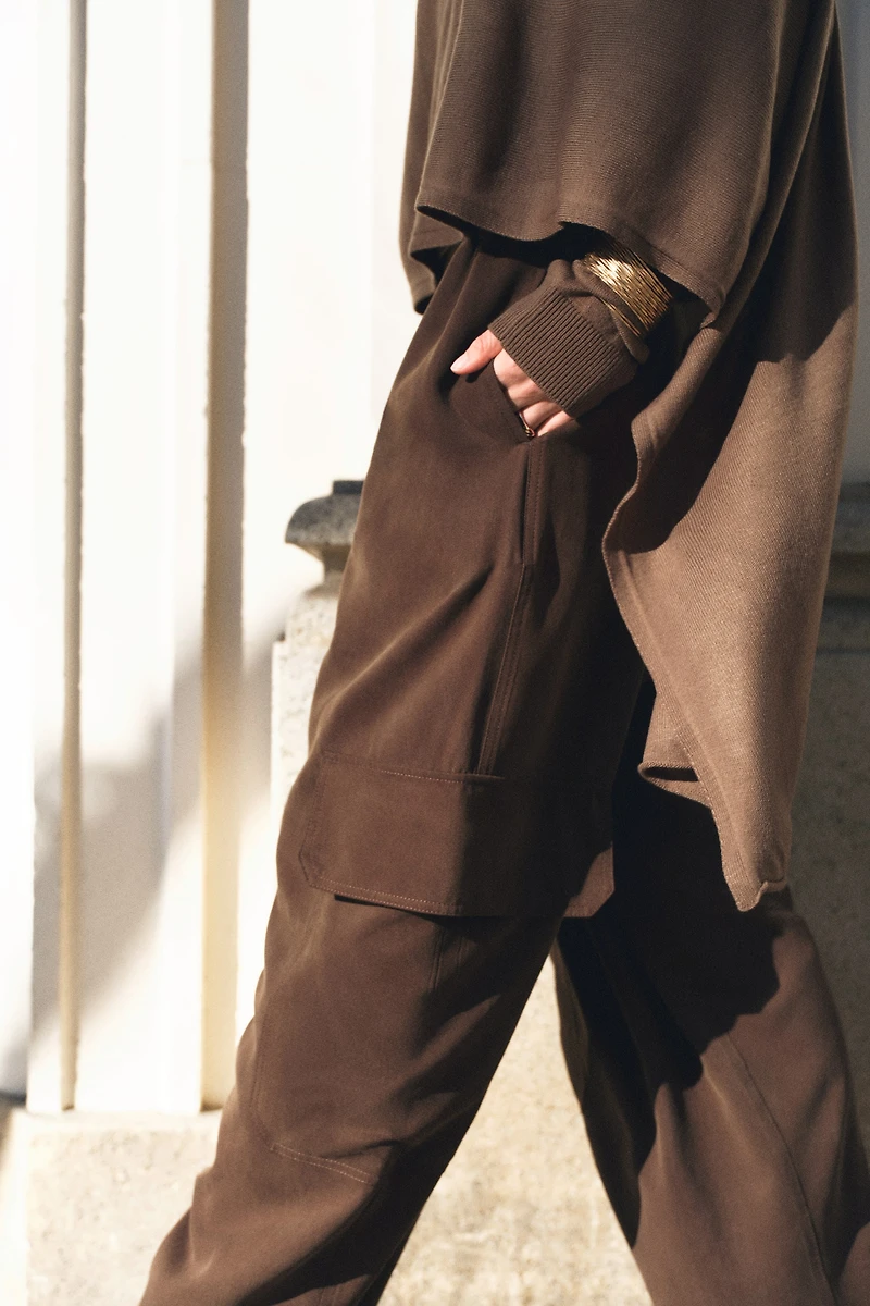 Lyocell-Blend Cargo Pants