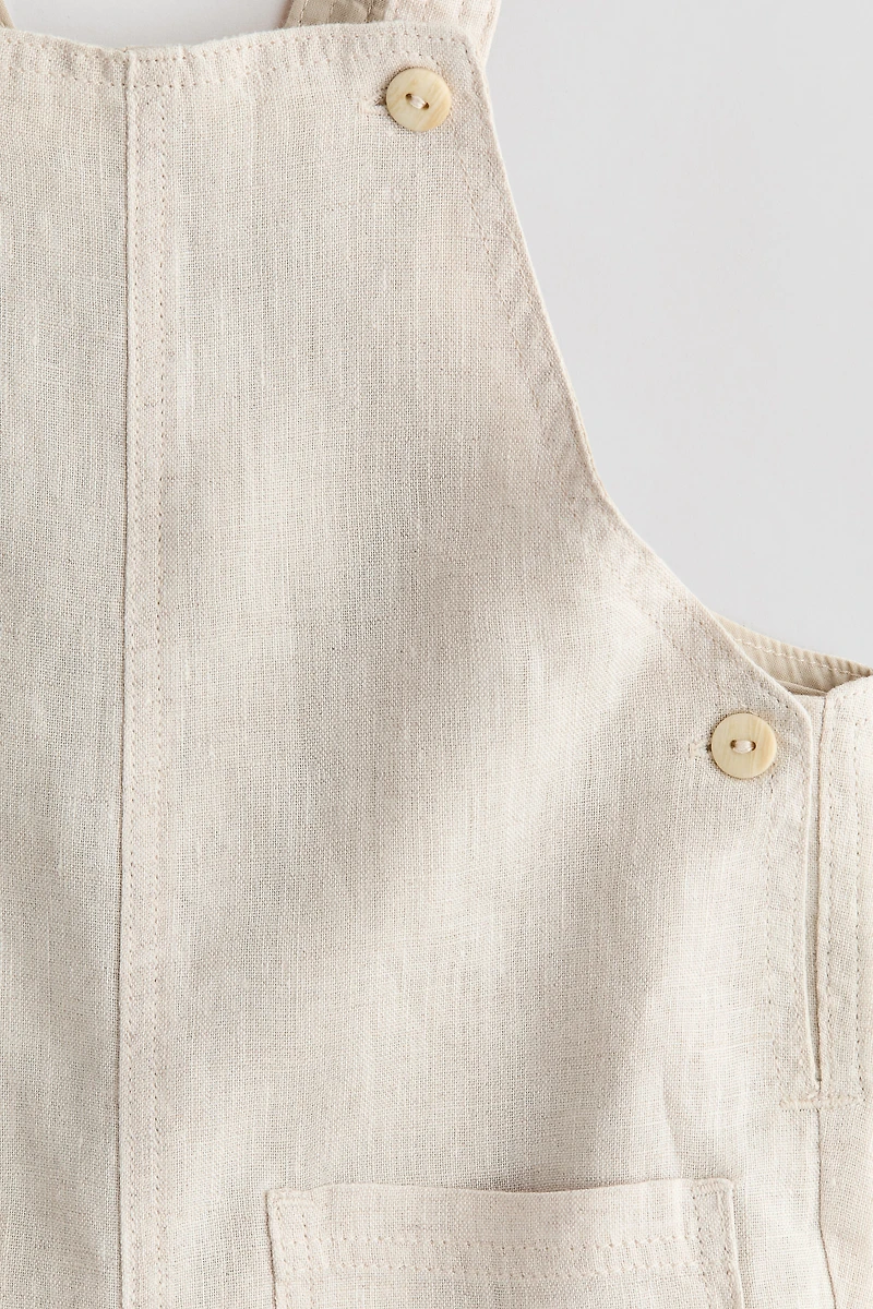 Linen Overall Shorts