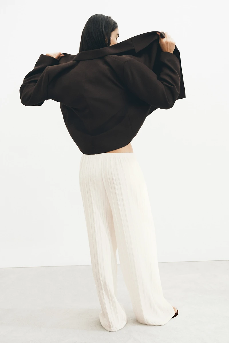 Crinkled Pull-On Pants