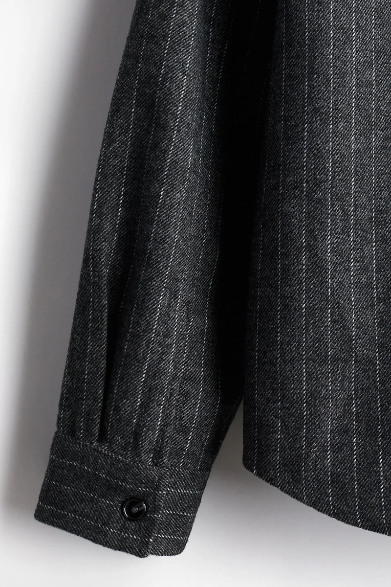 Regular Fit Felted Overshirt