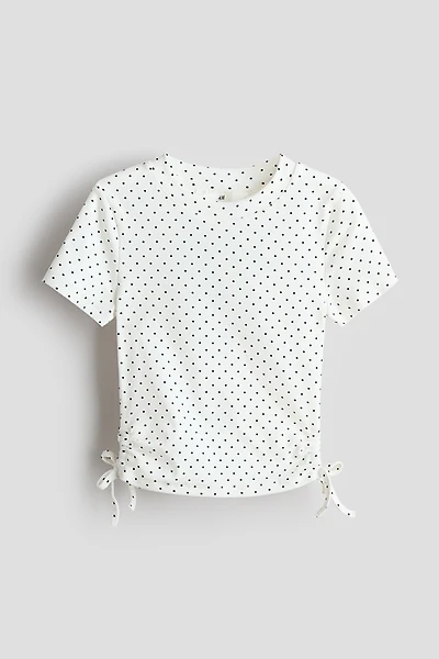 Drawstring-Detail Cotton Top