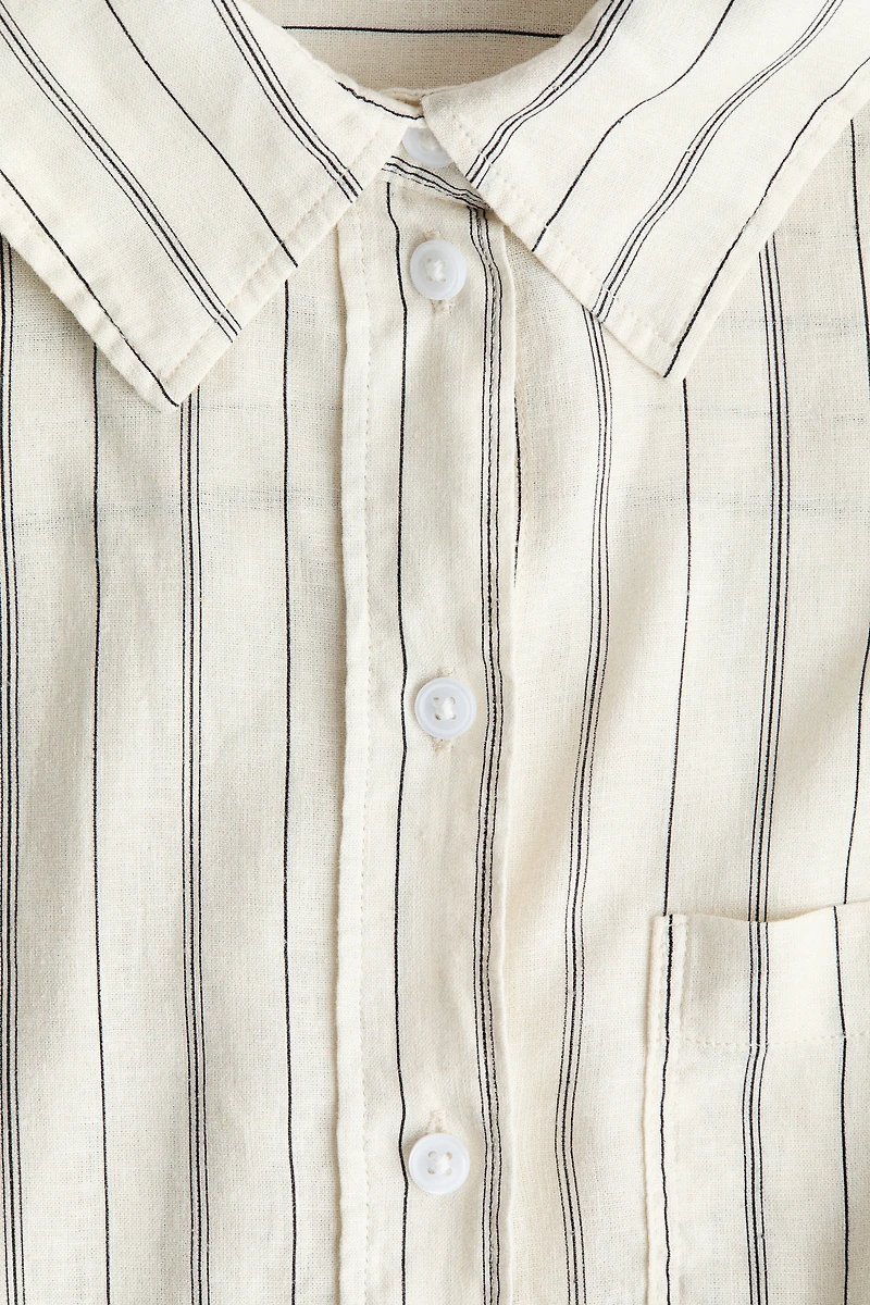 Linen-Blend Shirt