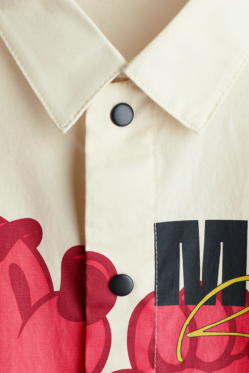 Printed Cotton Poplin Shirt