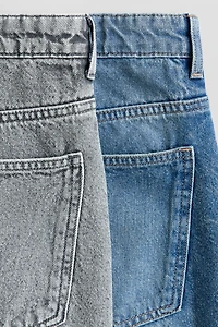 2-Pack Baggy Denim Shorts