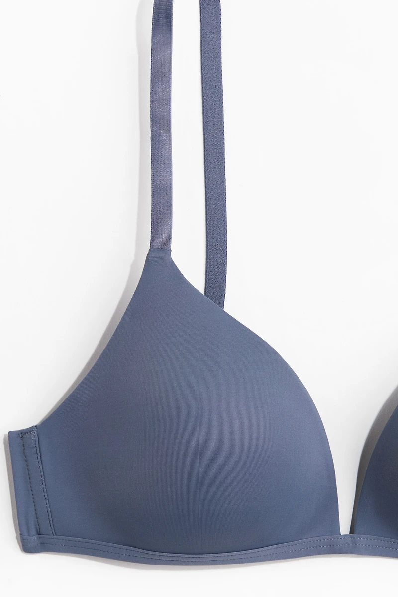 Padded Soft-Cup Microfiber Bra