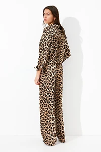 Drawstring Twill Pants