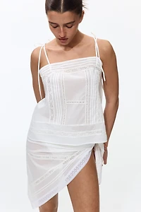 Open-Back Cotton Beach Top