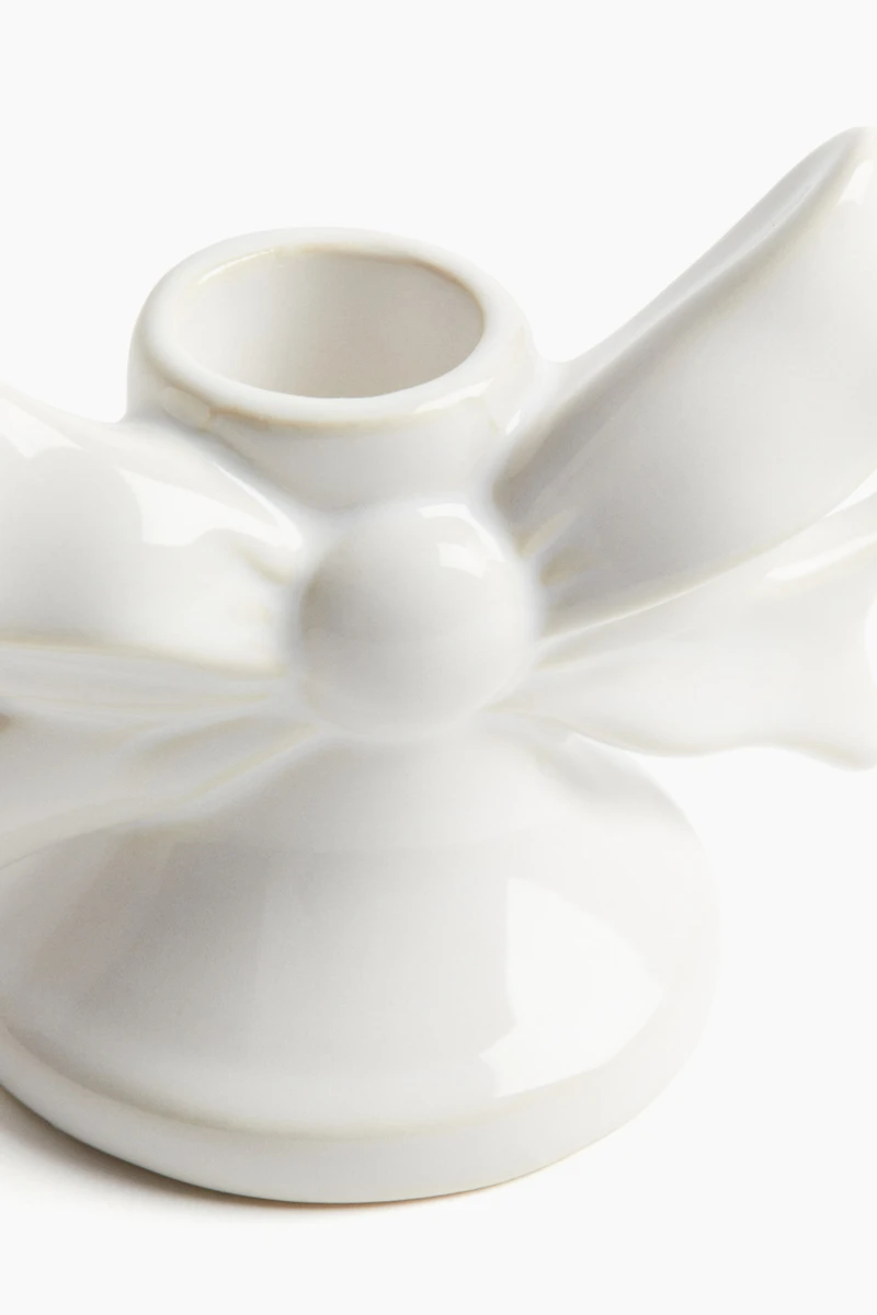 Decorative Stoneware Candleholder