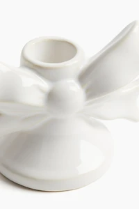 Decorative Stoneware Candleholder