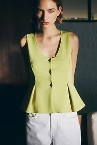 Peplum Vest
