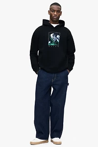 Loose-Fit Printed Hoodie
