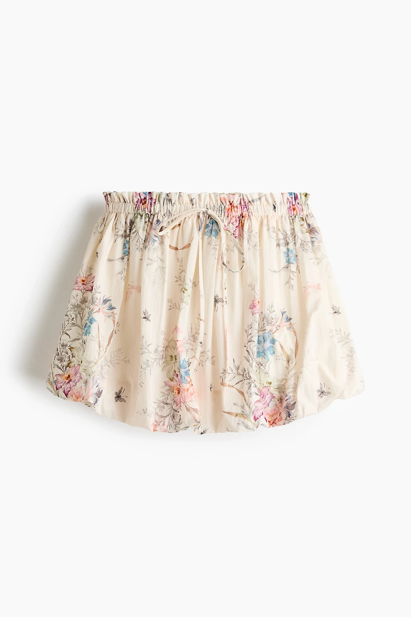 Cotton Balloon Skirt