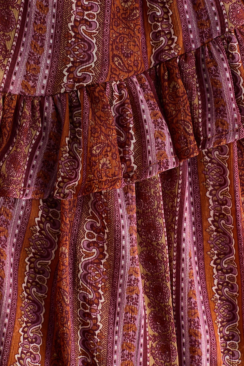 Flounce-Trimmed Dress