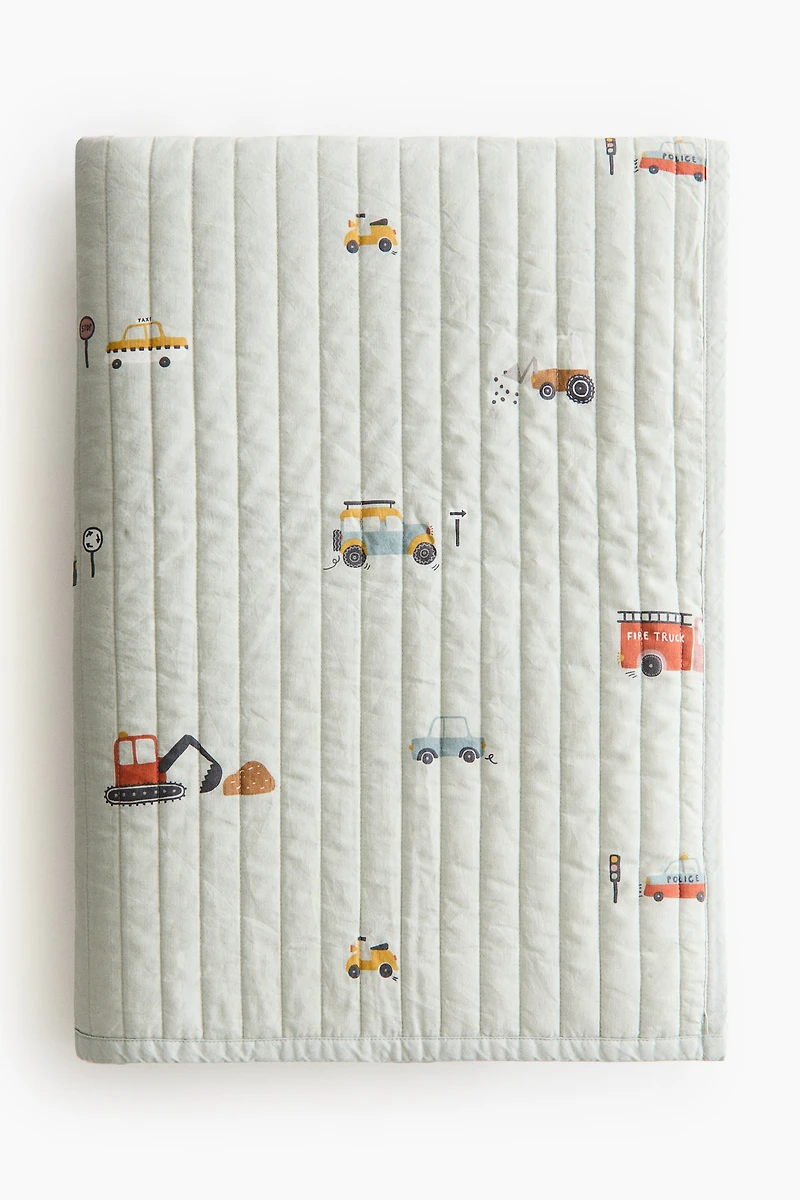 Jeté de lit matelassé en coton