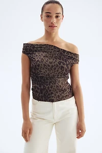 Draped Off-the-Shoulder Top