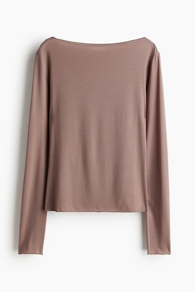 Haut en jersey vaporeux