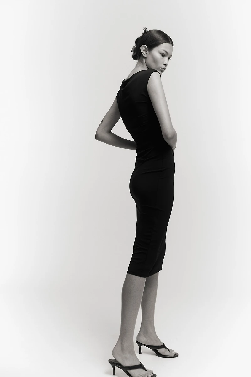 Cap-sleeved Dress