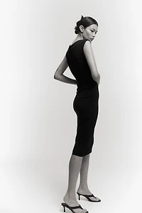 Cap-sleeved Dress