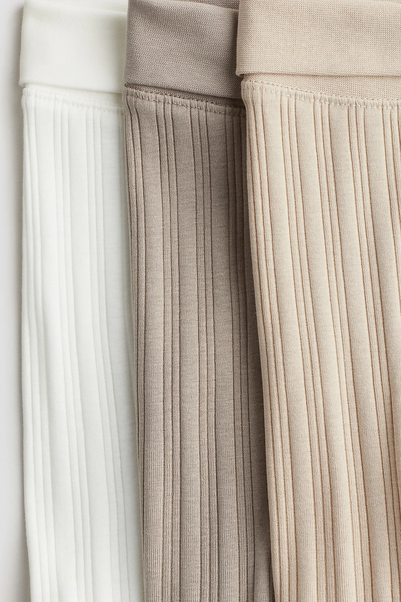 3-pack Foldover-Waist Leggings