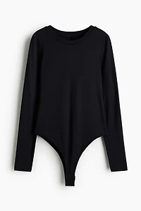 Long-Sleeved Microfiber Bodysuit