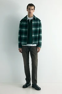 Surchemise classique en laine mélangée