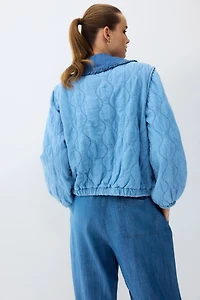 Drawstring-Detail Denim Pants