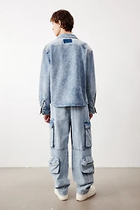 Chemise en denim carrée