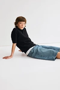 Baggy-Fit Denim Shorts