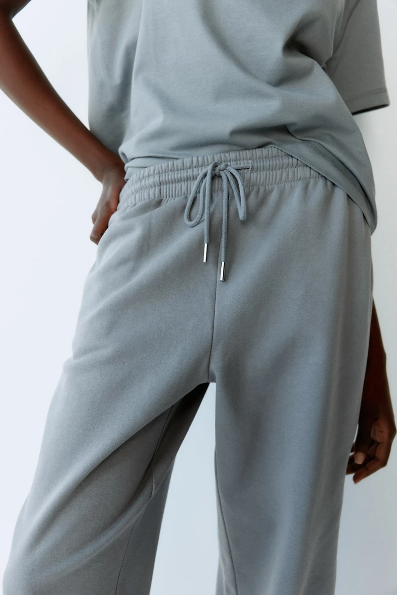 Pantalon en molleton de coton mélangé