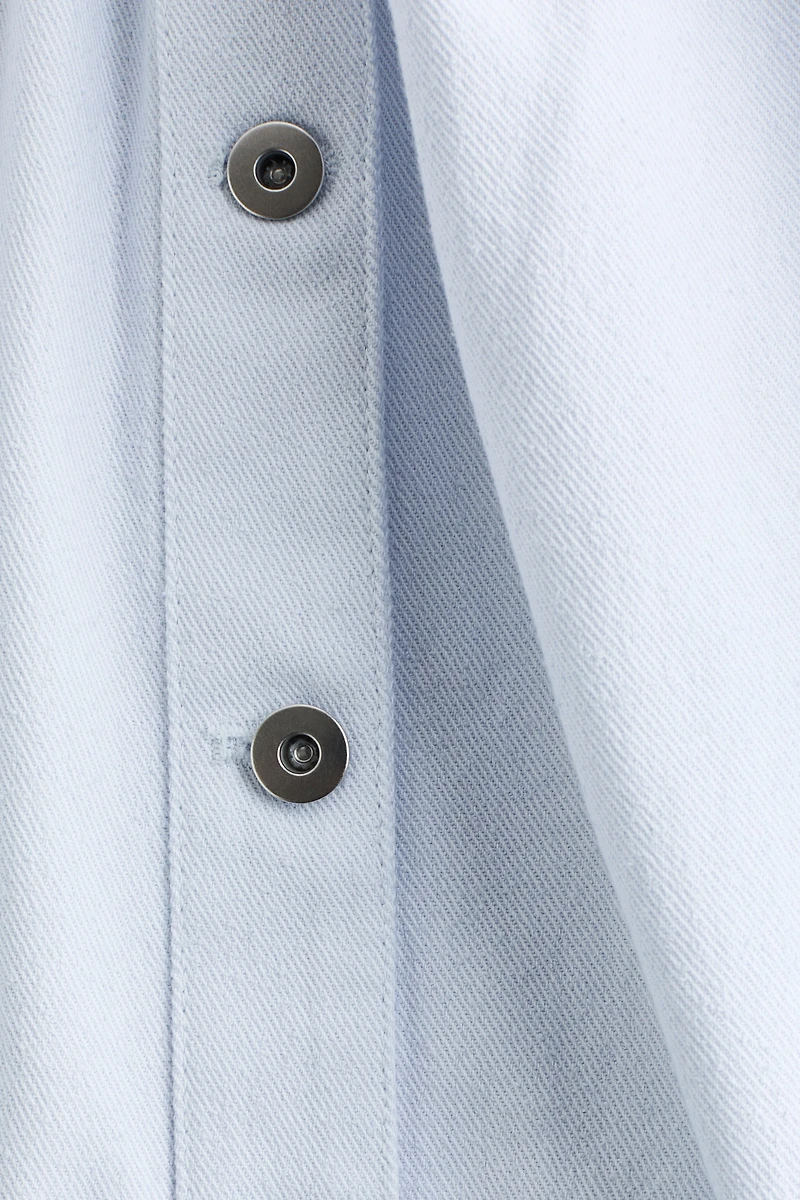 Twill Shirt with Shoulder Pads