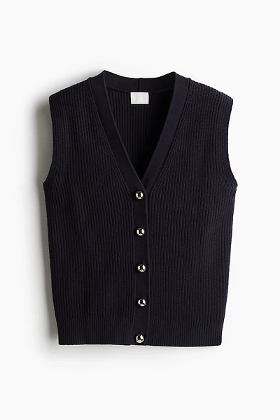 Rib-Knit Vest