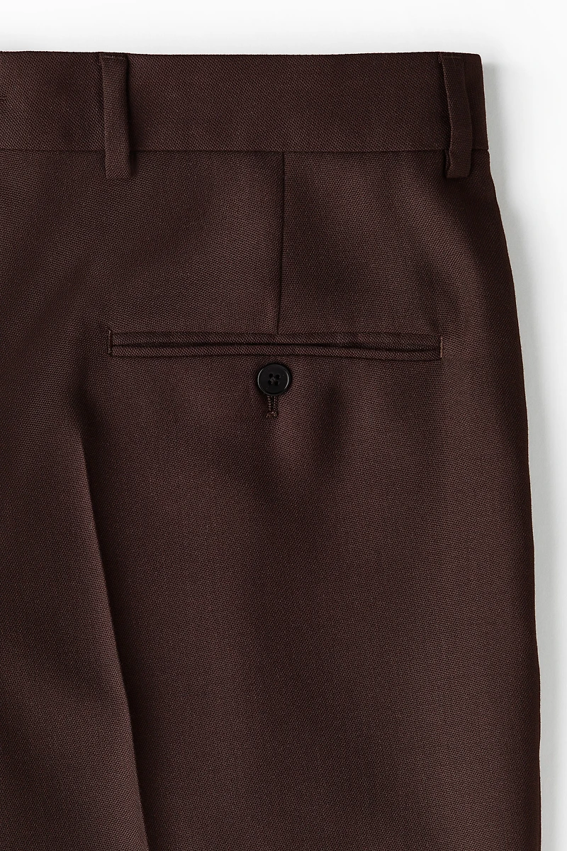 Regular-Fit Wool-Blend Suit Pants