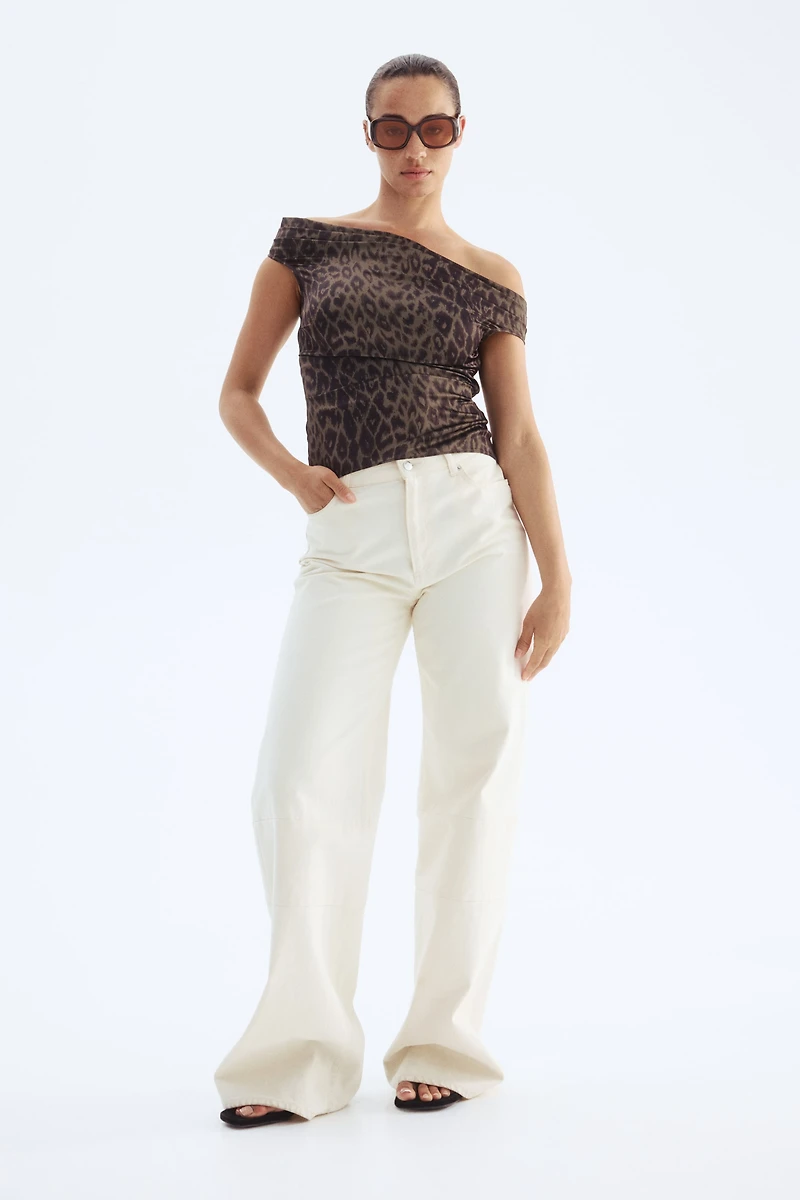 Draped Off-the-Shoulder Top