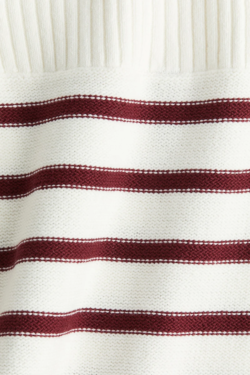 Purl-Knit Boat-Neck Sweater