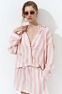 Linen-Blend Shirt
