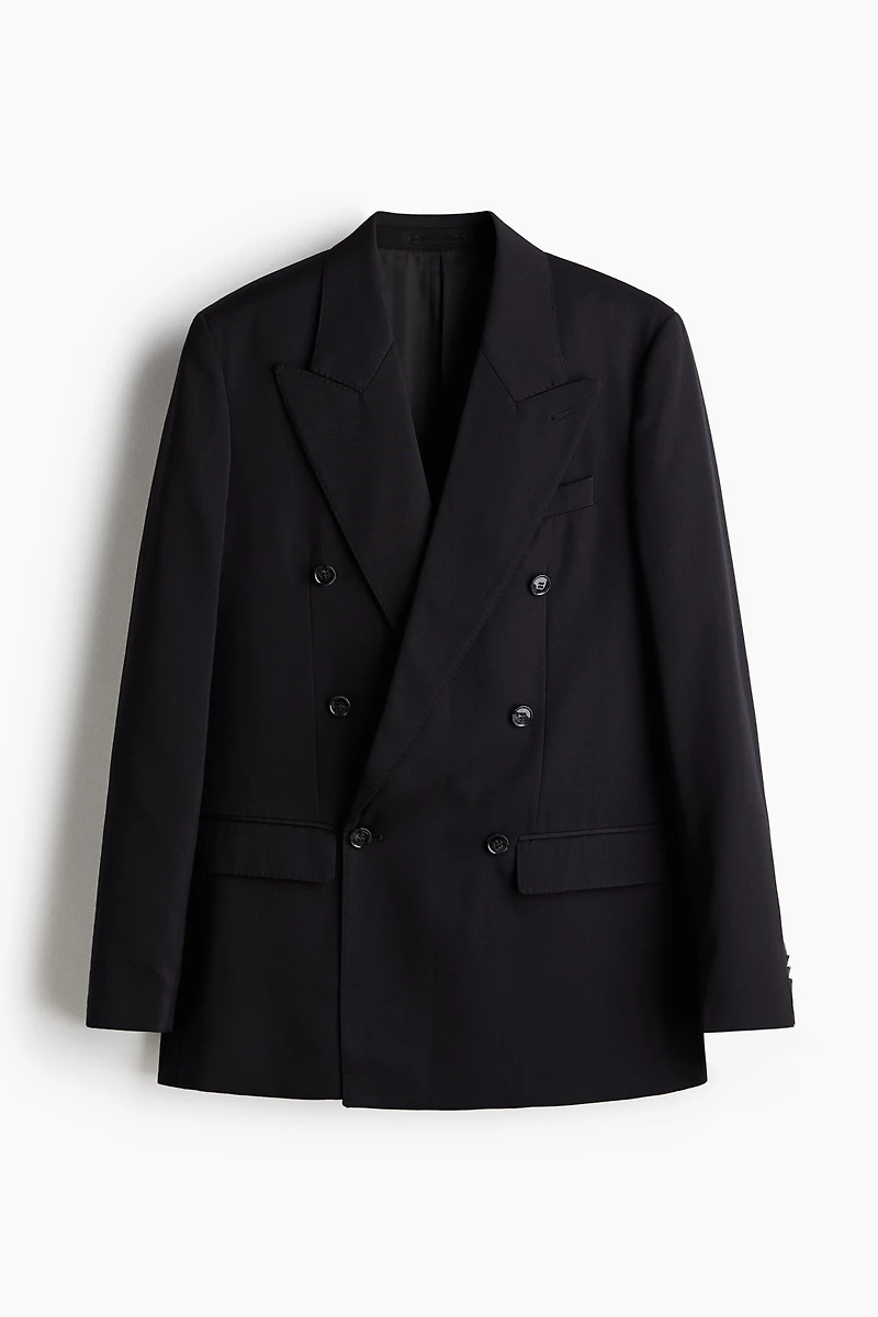 Relaxed-Fit Double-Breasted Jacket