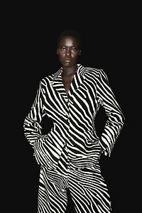 Single-Breasted Twill Blazer