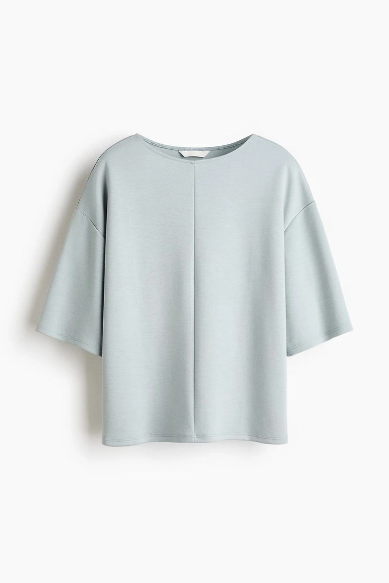 Boxy jersey top