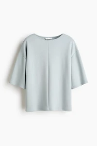 Boxy jersey top