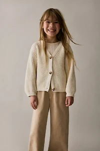Wide Leg Paper-bag Jeans