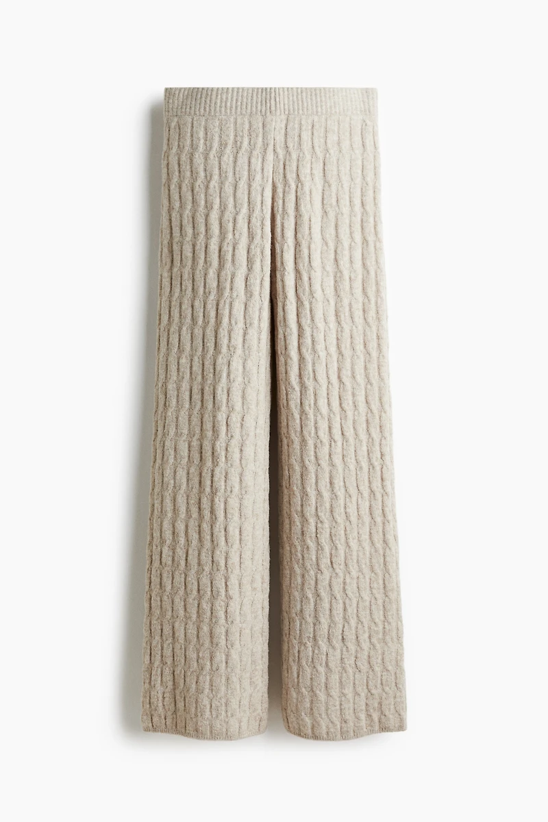 Cable-Knit Pants