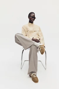 Suede Sneaker-Style Mules